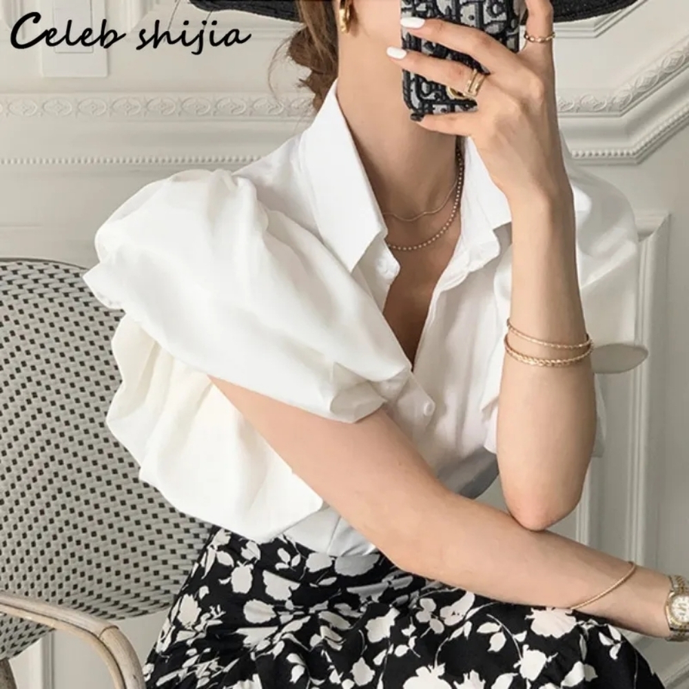 Women Chiffon Blouse - Picture 2 of 3